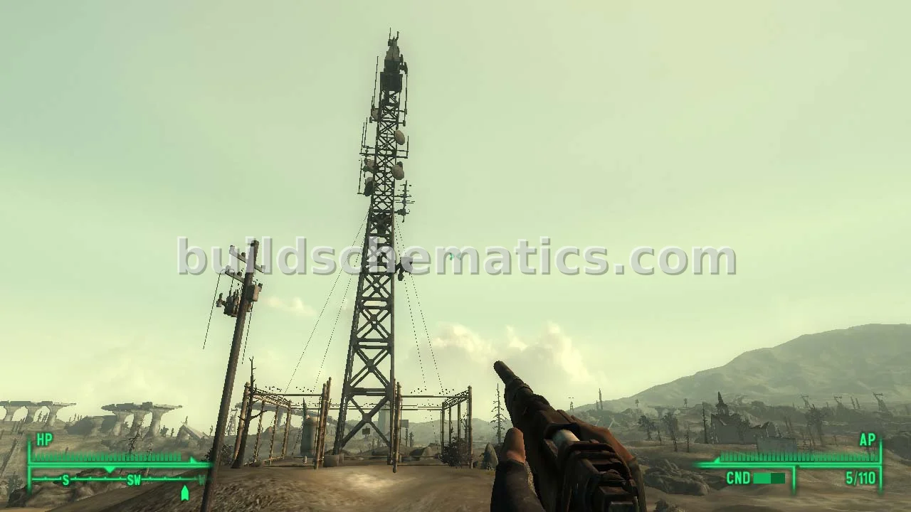 Fallout 3 Broadcast Tower Structure — view 2