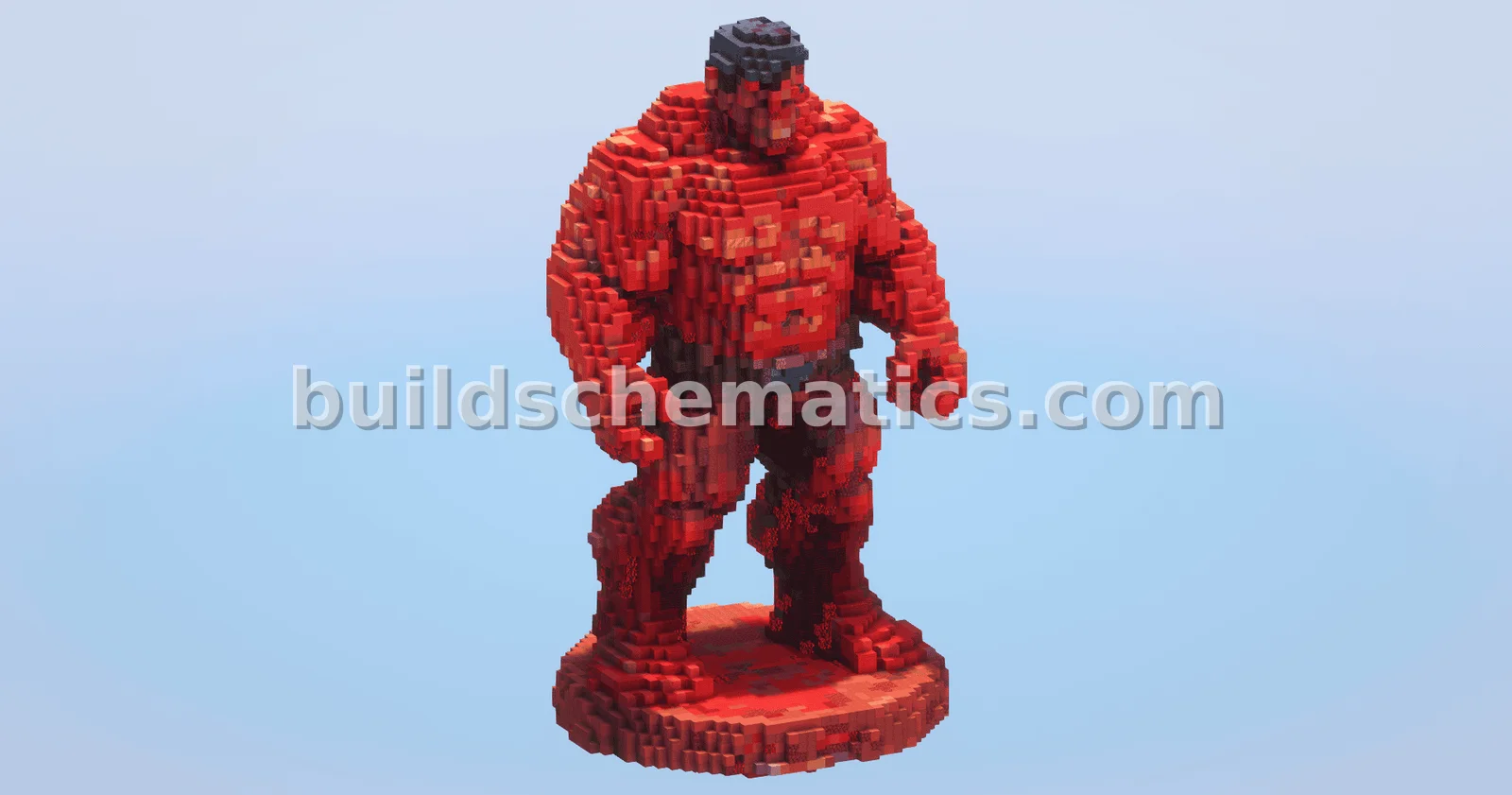 Hulk Statue - Red Hulk Build