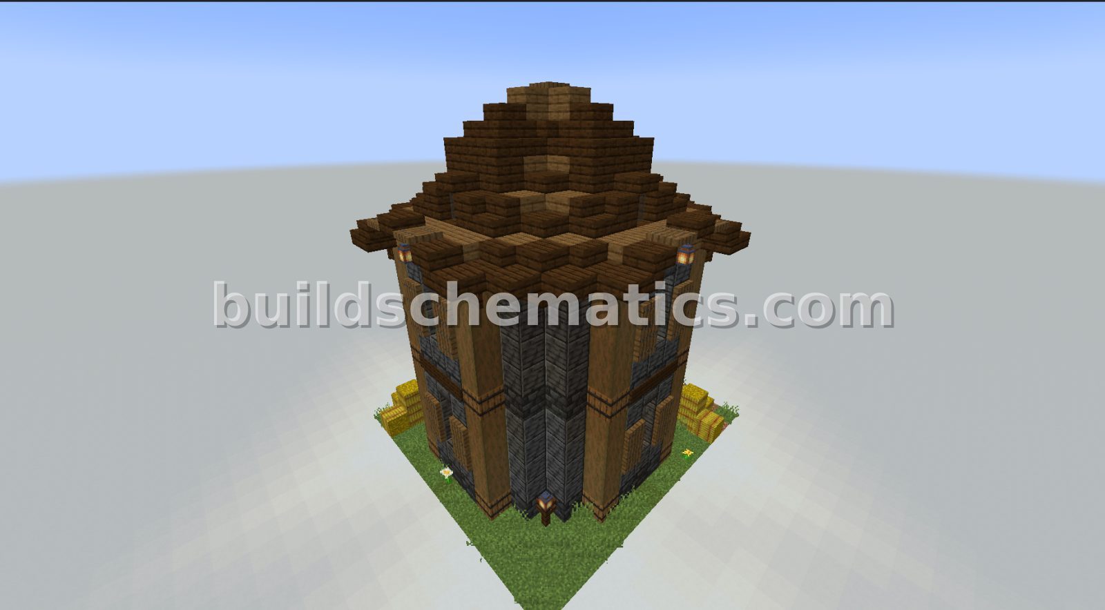 Deepslate Medieval Tower Design — view 2