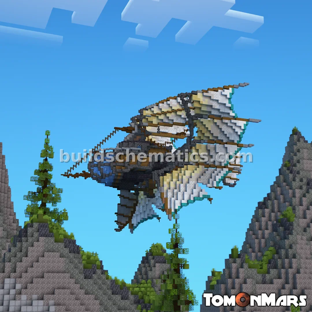 Fantasy Junkpunk Airship Build — view 2