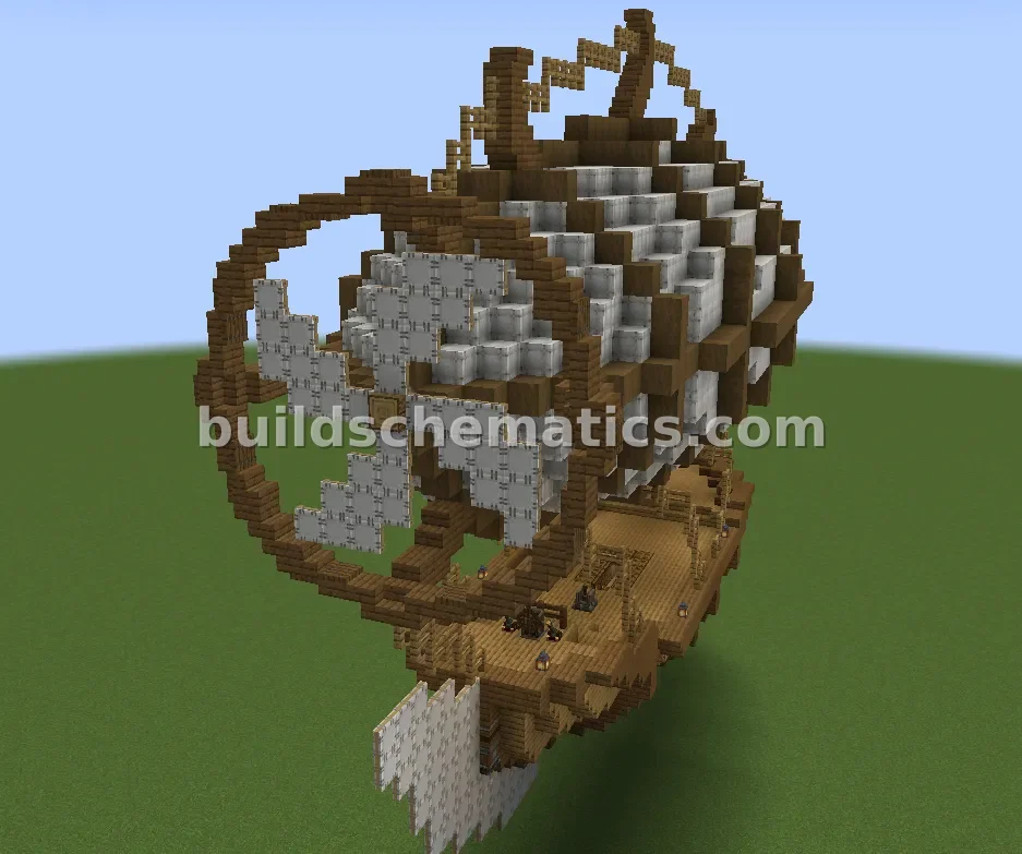 Steampunk Airship Vehicle Schematic — view 5