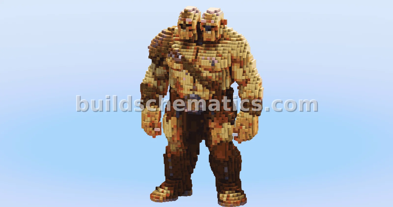 Fantasy Two Headed Ogre Statue
