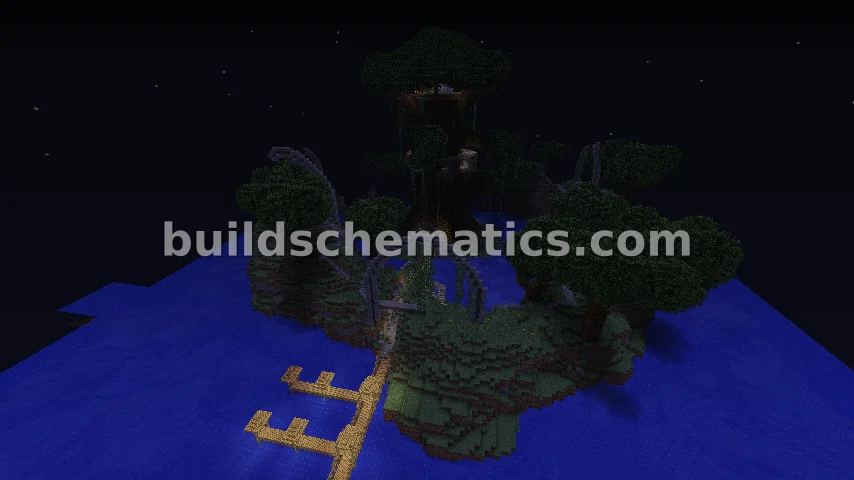 Giant Tree of Life Spawn with Ruins