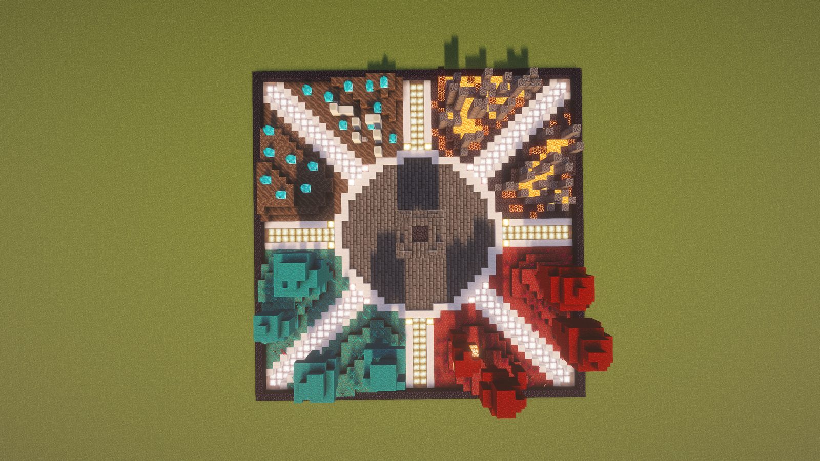 Four Biome Nether Hub — view 2