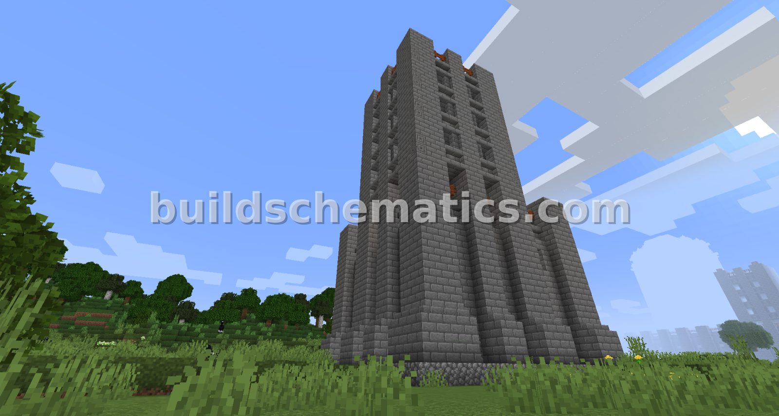 Corner Tower for Fortress Builds — view 3