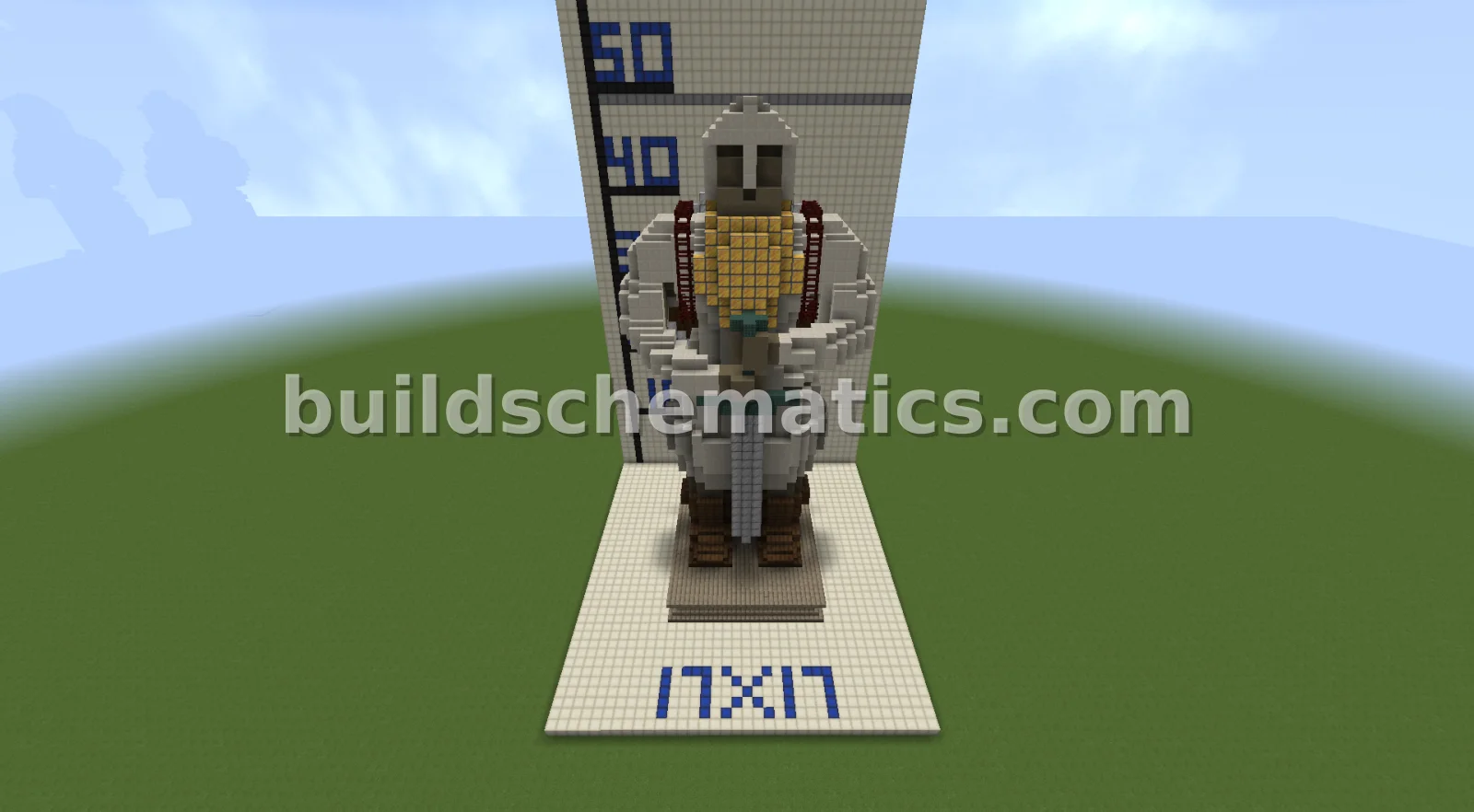 Dwarf Warrior Statue with Sword and Shield