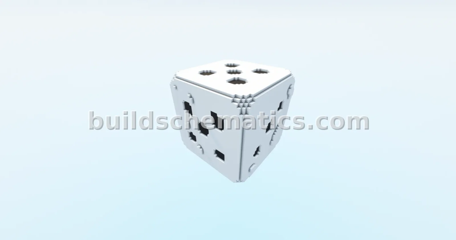 Minecraft Given 3D Statue Build