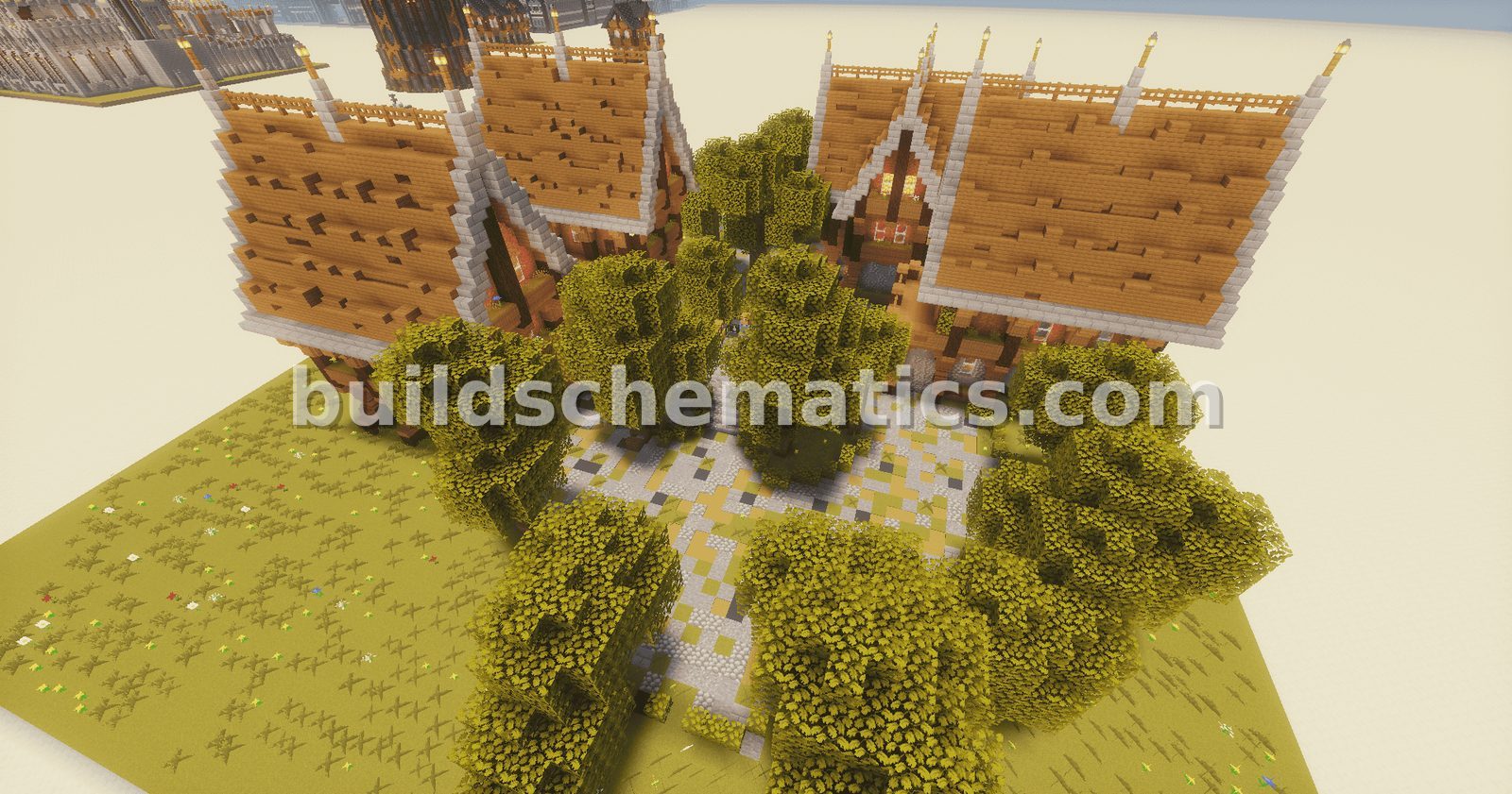 Medieval Spawn Hub Structure — view 3