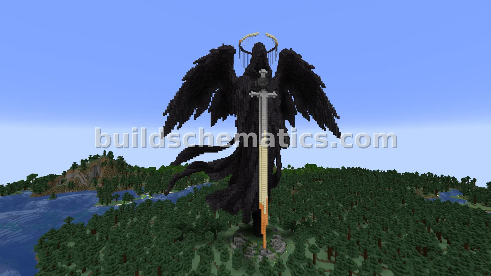 Dark Silence Angel Statue — view 5