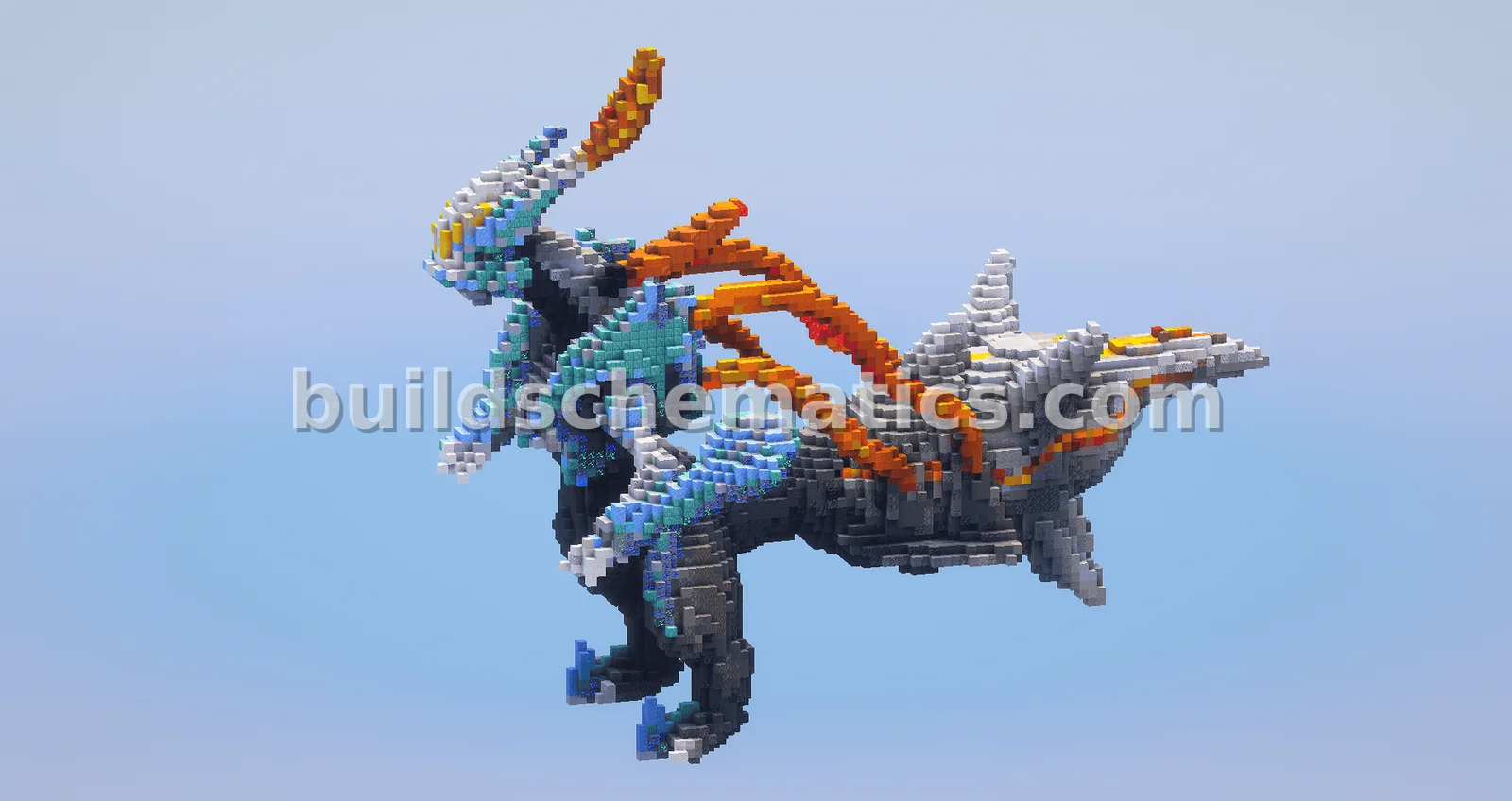 White Kyurem Minecraft Build