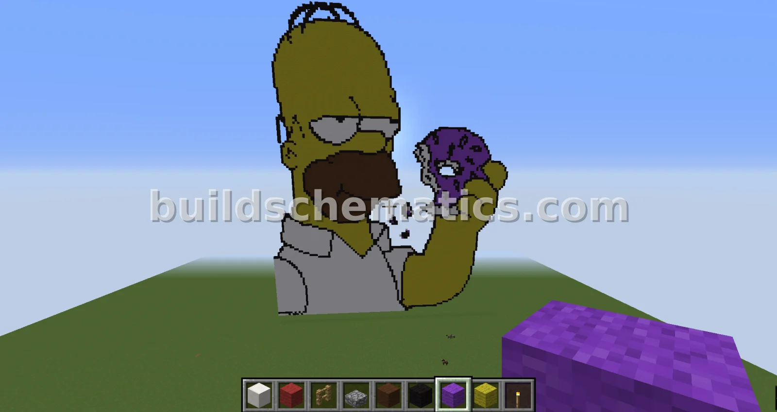 Homer Simpson Pixel Art — view 4