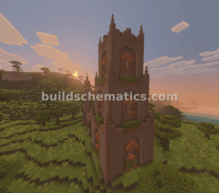 Savanna Biome Castle — view 3