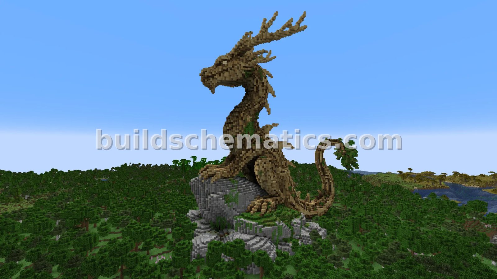 Forest Dragon Statue – Large Organics Build