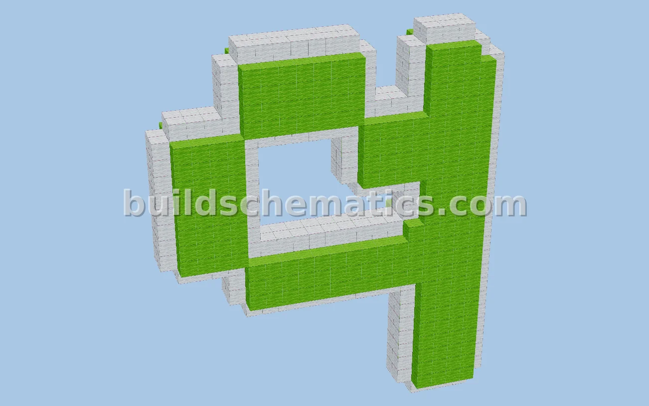 Minecraft English Alphabet Statue