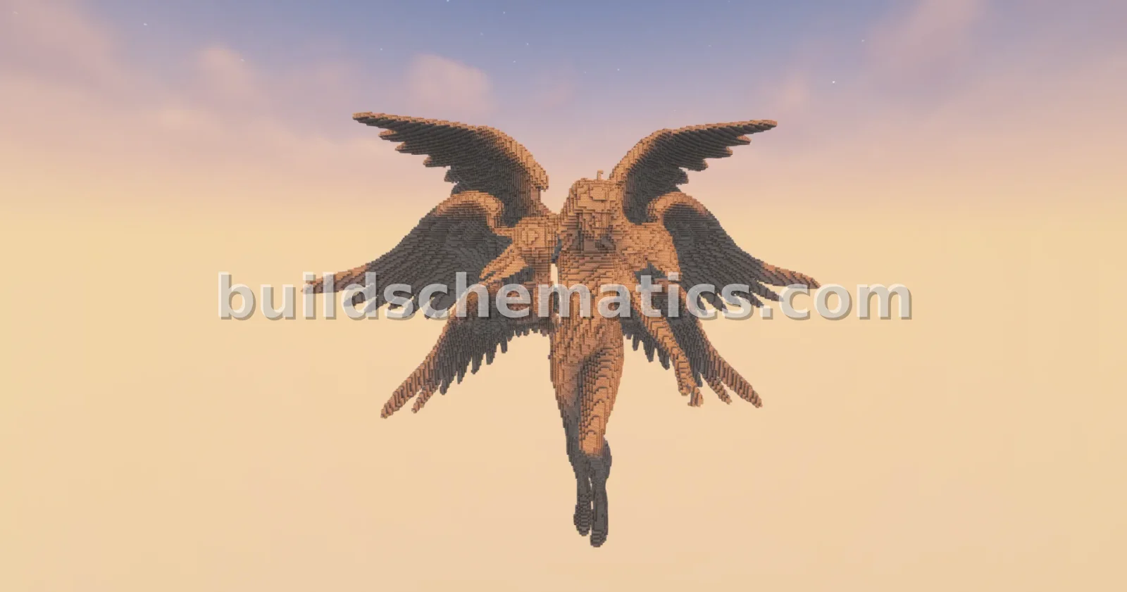 Angel Fairies Statue Minecraft Build — view 3