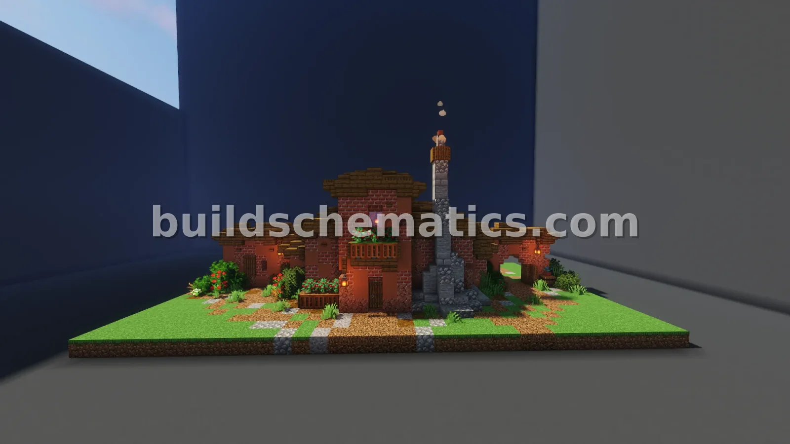 Cozy Terracotta House Schematic