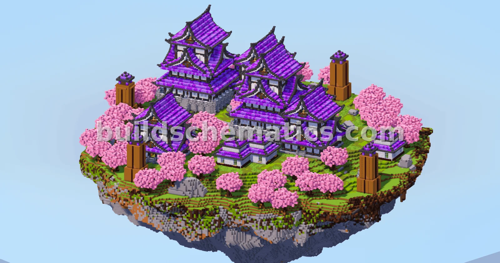 Japanese Floating Island Amethyst Build