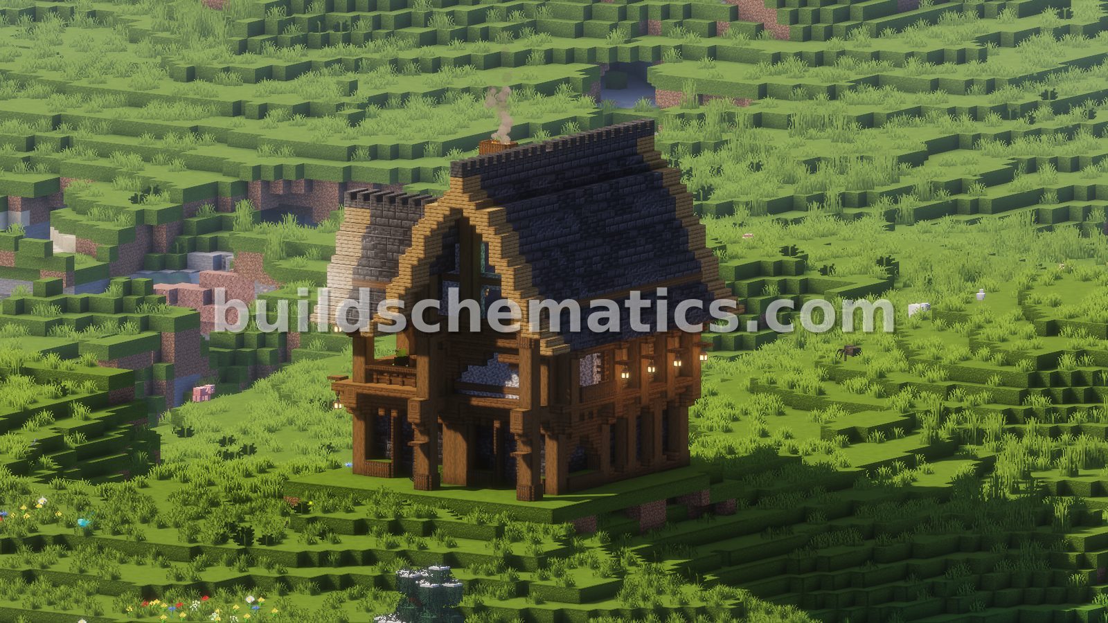 Small Medieval Starter House Design — view 3