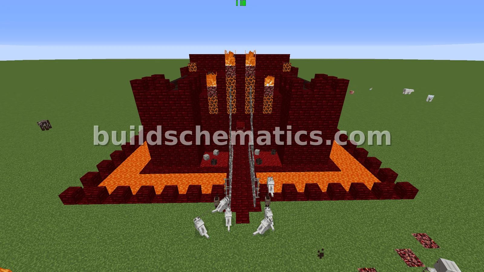 Fire Fortress Castle Design