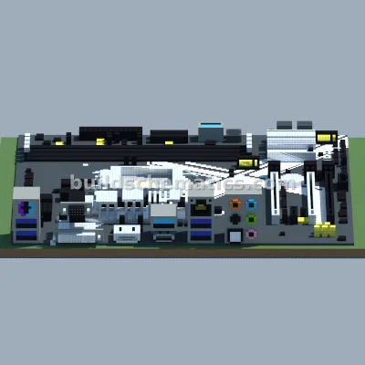 ASRock Z270M Extreme4 Motherboard Pixel Art — view 3