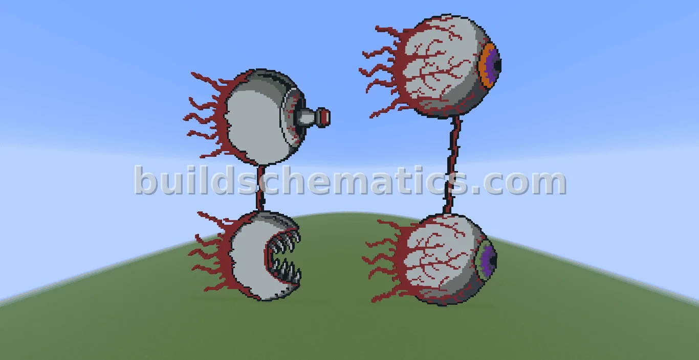 Terraria The Twins Pixel Art
