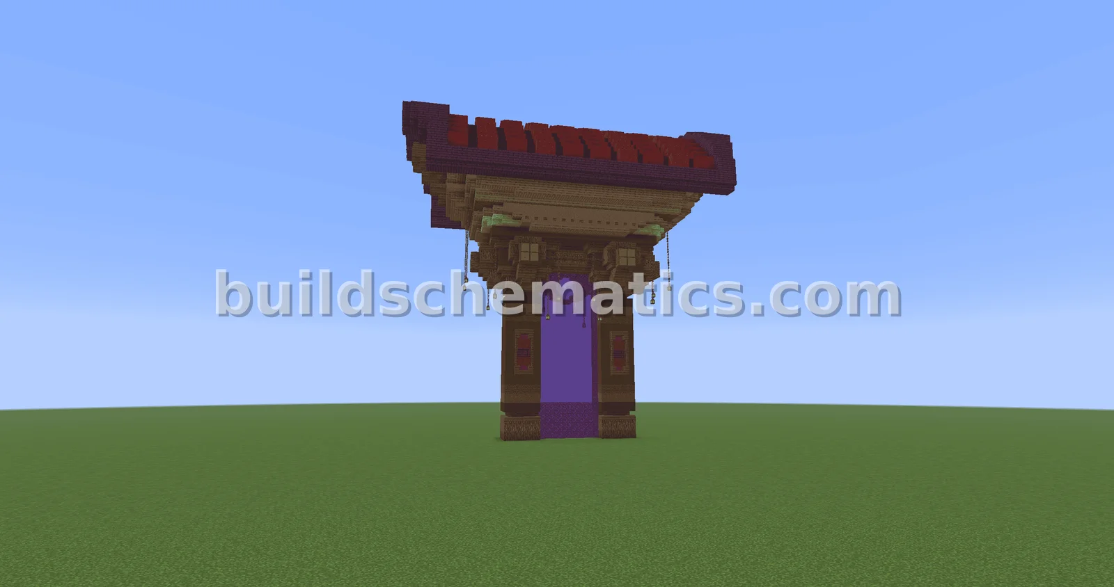 Fantasy Medieval Oriental Gate — view 3