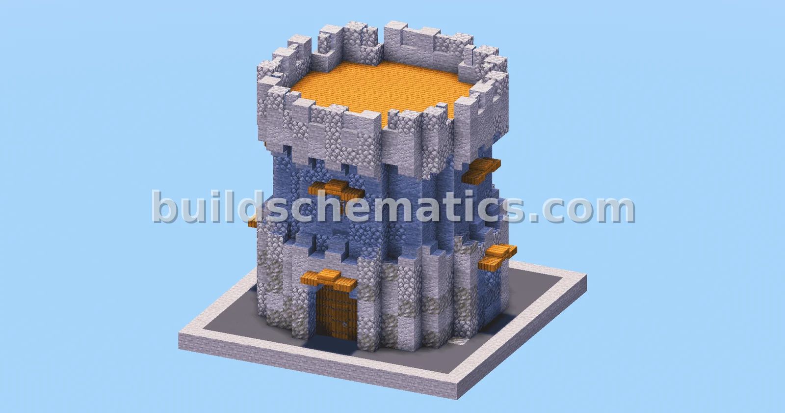 Medieval Castle Tower Schematic