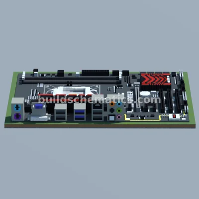 ASUS H81-GAMER Motherboard Pixel Art — view 3