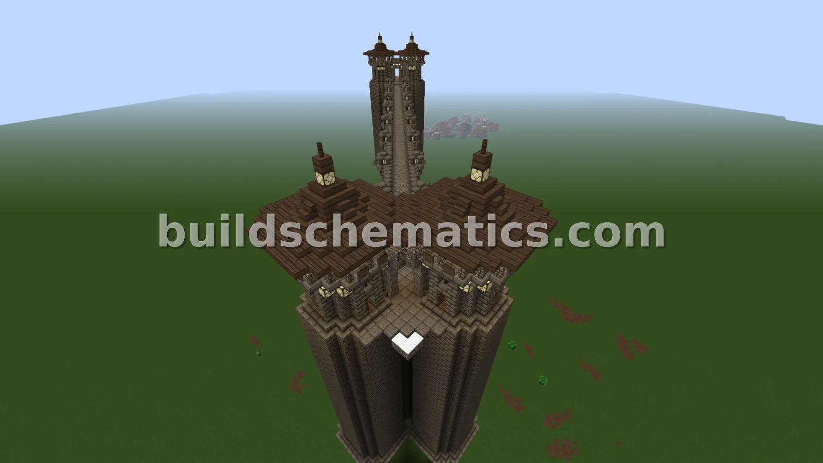 Diagonal Bridge with Guard Towers — view 3
