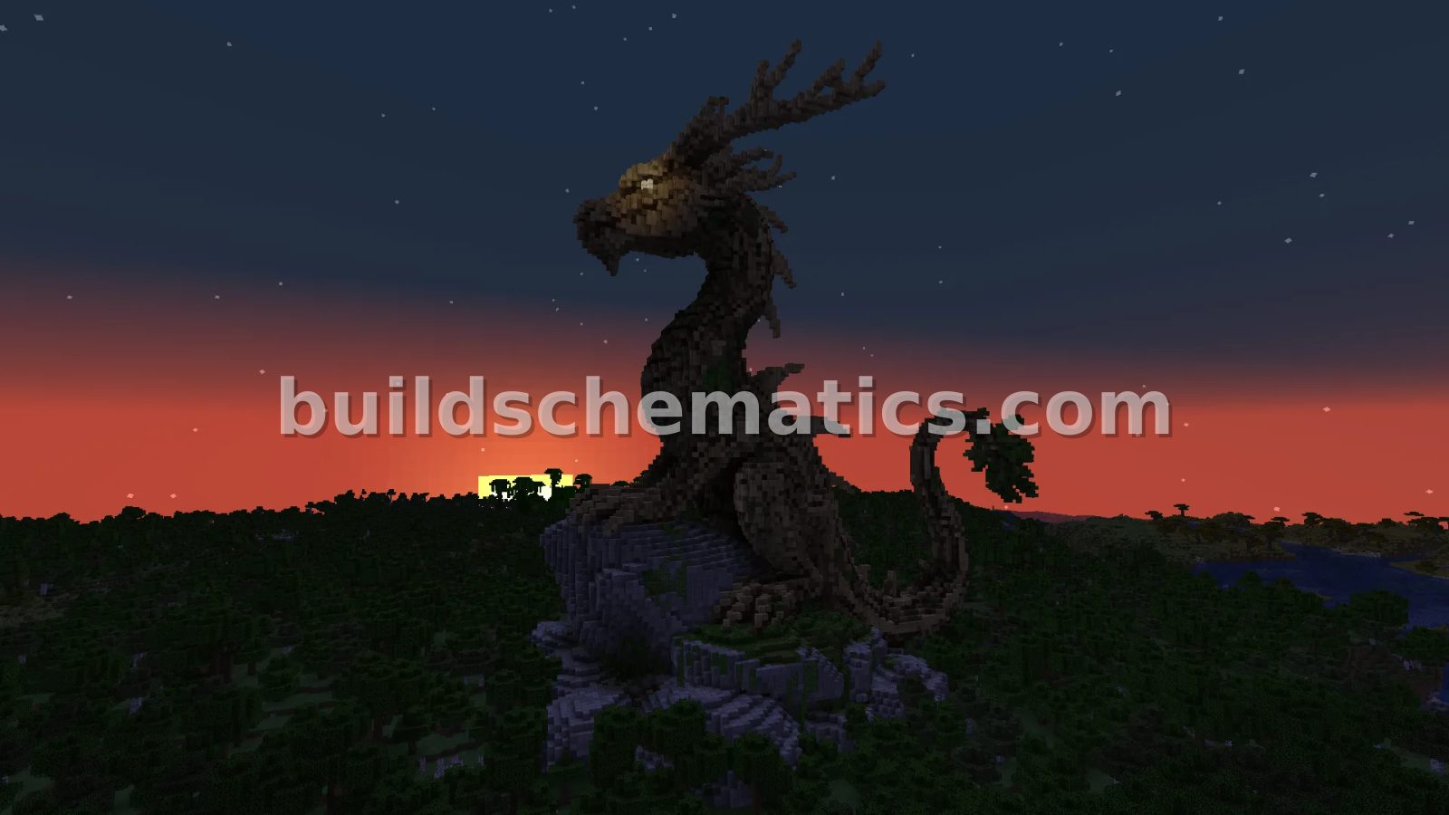 Forest Dragon Statue – Large Organics Build — view 4