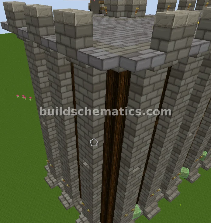 Medieval Wall Corner Structure