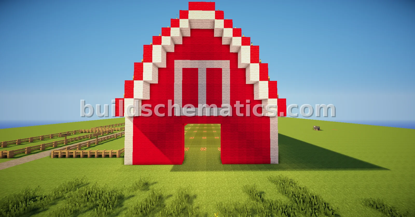 Modern Barn with Livestock Pens — view 3