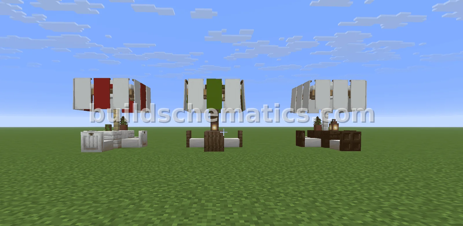 Colorful Cafe Benches for Minecraft — view 2