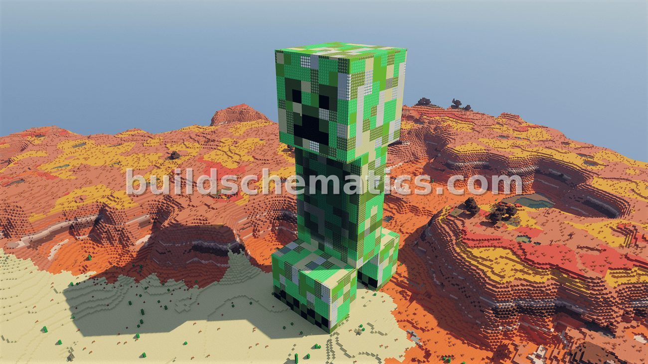 Minecraft Creeper Schematic — view 2