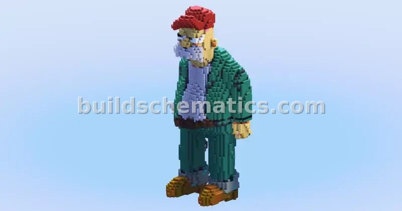 Futurama Scruffy Scruffington Statue