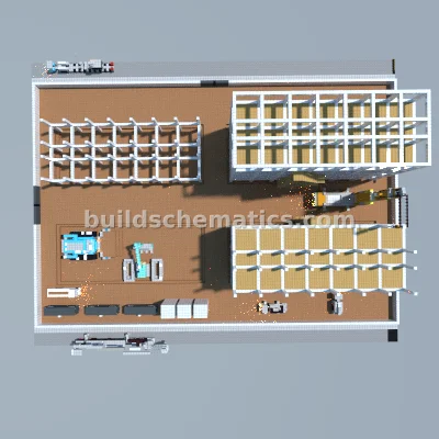 Blue Orange Apartment Building Under Construction — view 3
