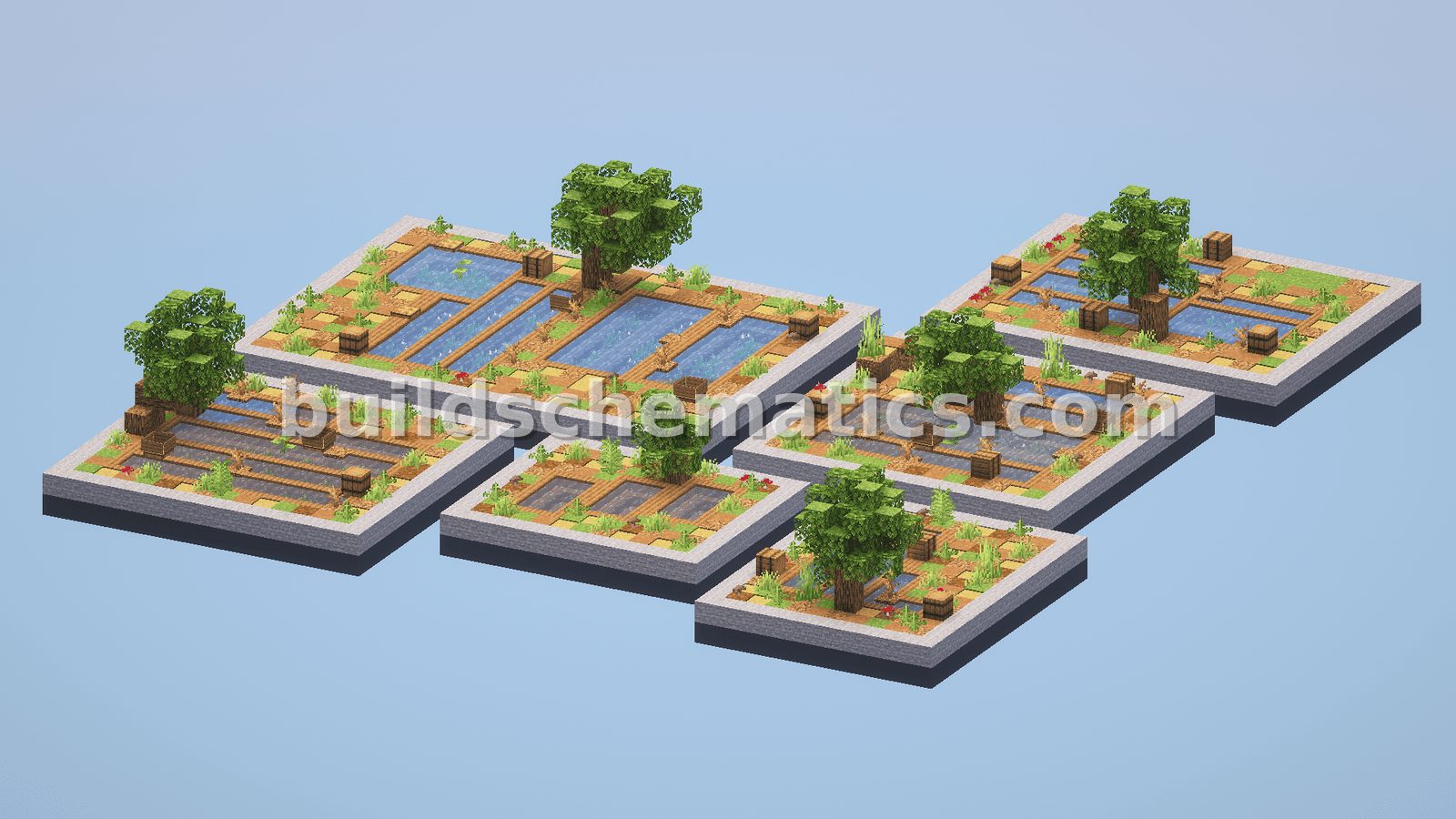 Japanese Rural Paddies Minecraft Terraforming