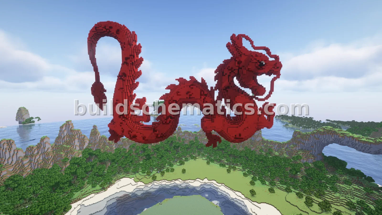 Crimson Dragon Grand Organic Sculpture — view 3