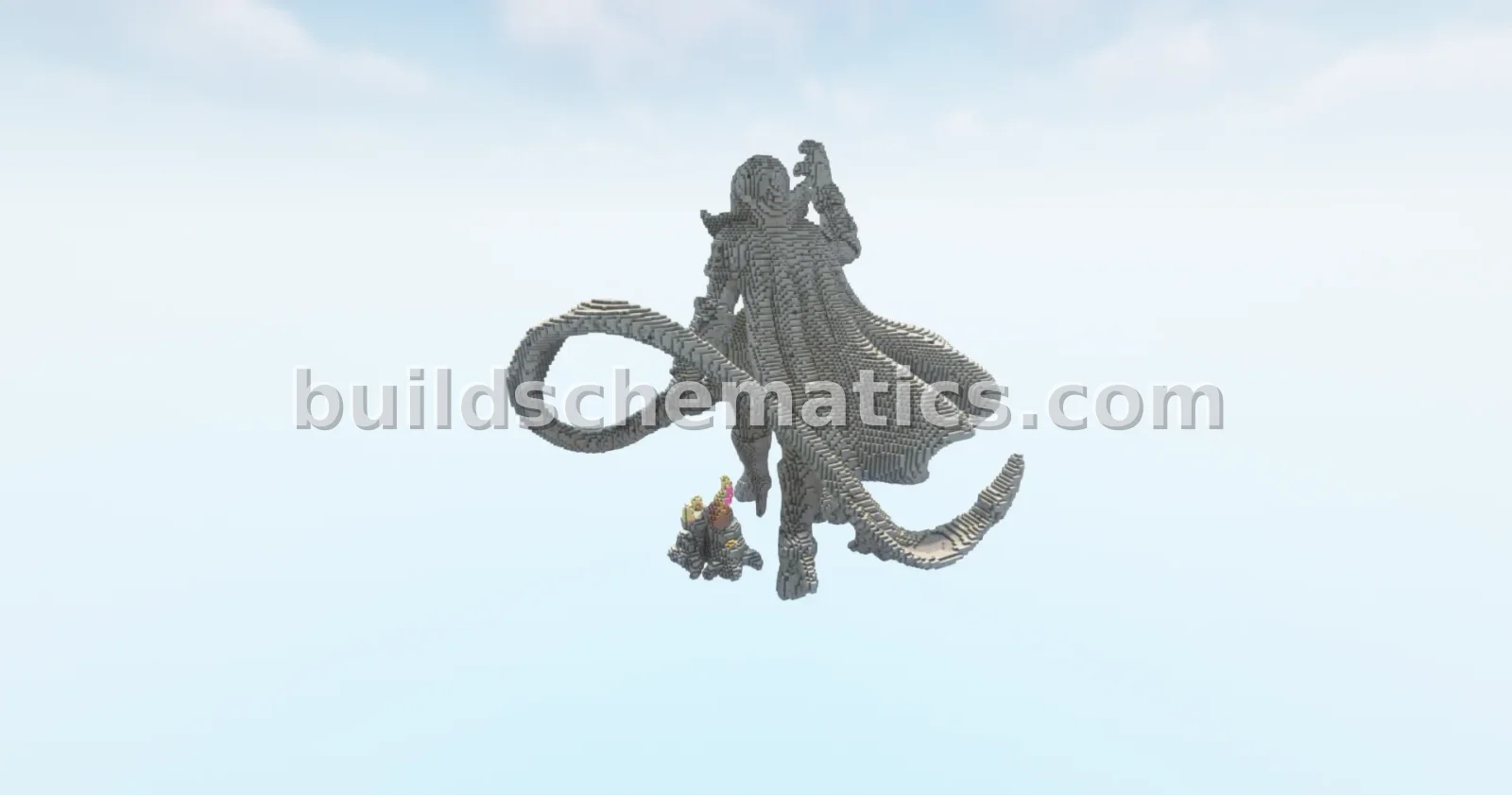 Vampire Matriarch Statue Minecraft Build — view 4