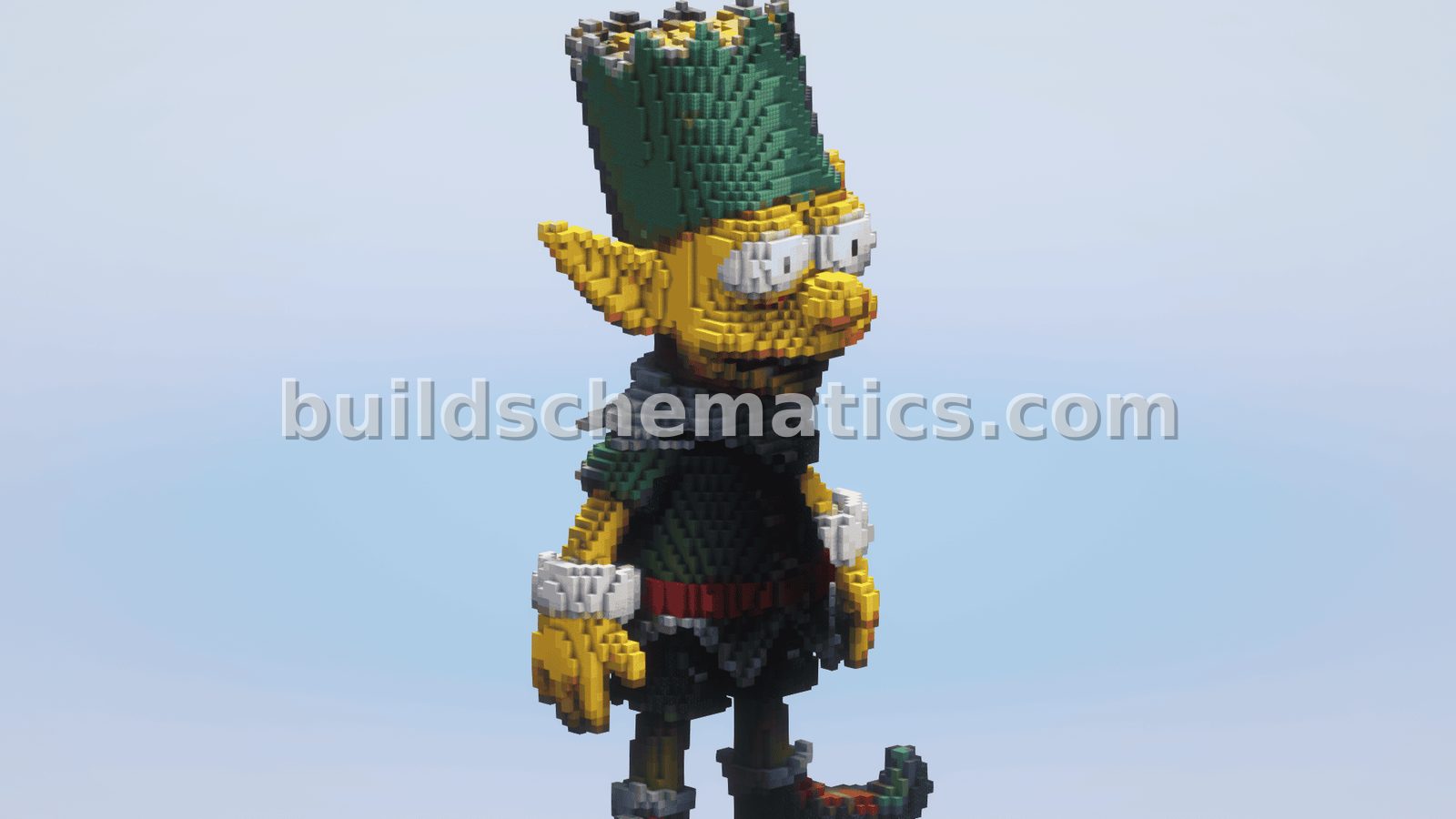 Christmas Bart Simpson Statue