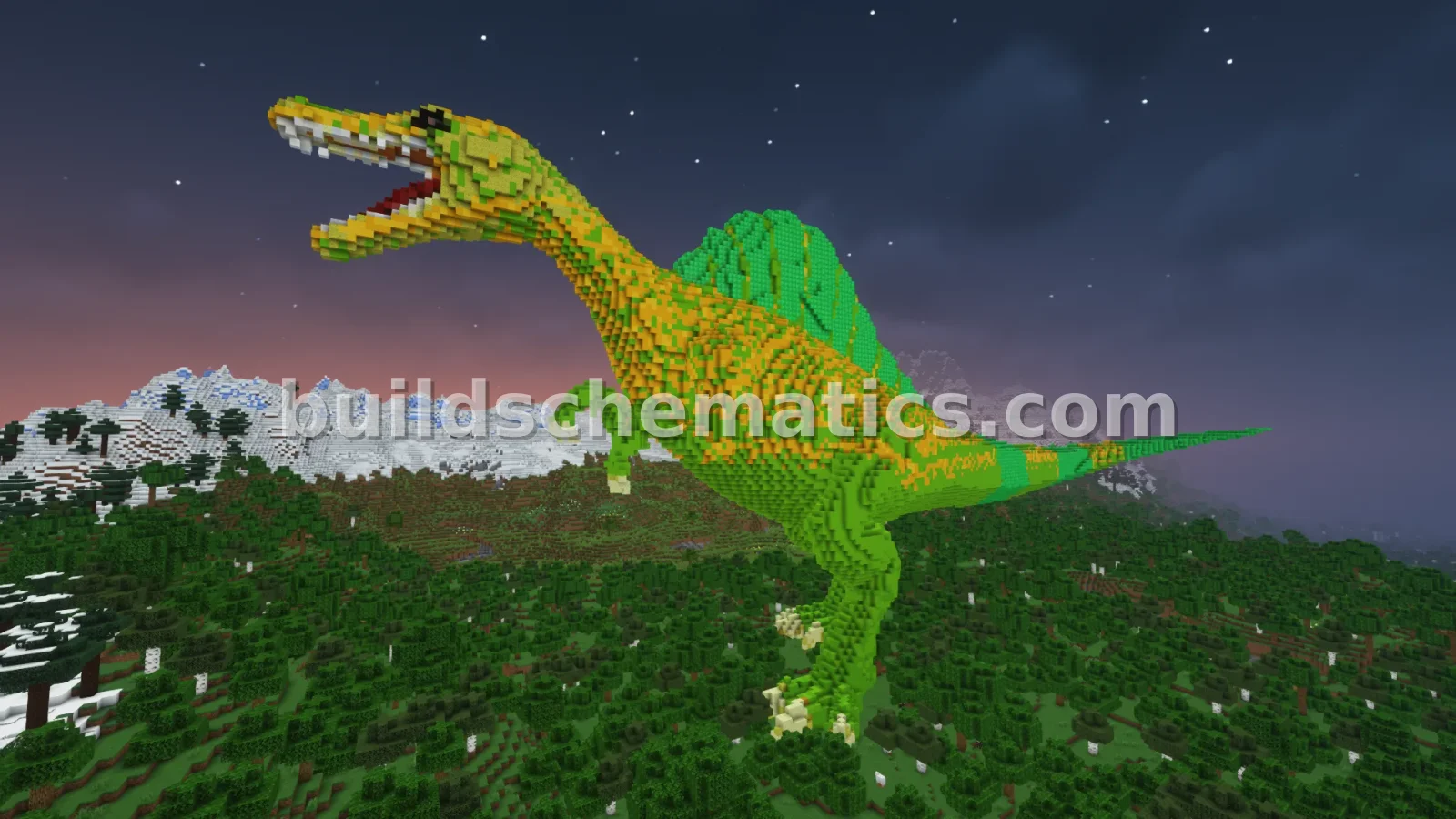 Spinosaurus Statue - Large Organic Build — view 2