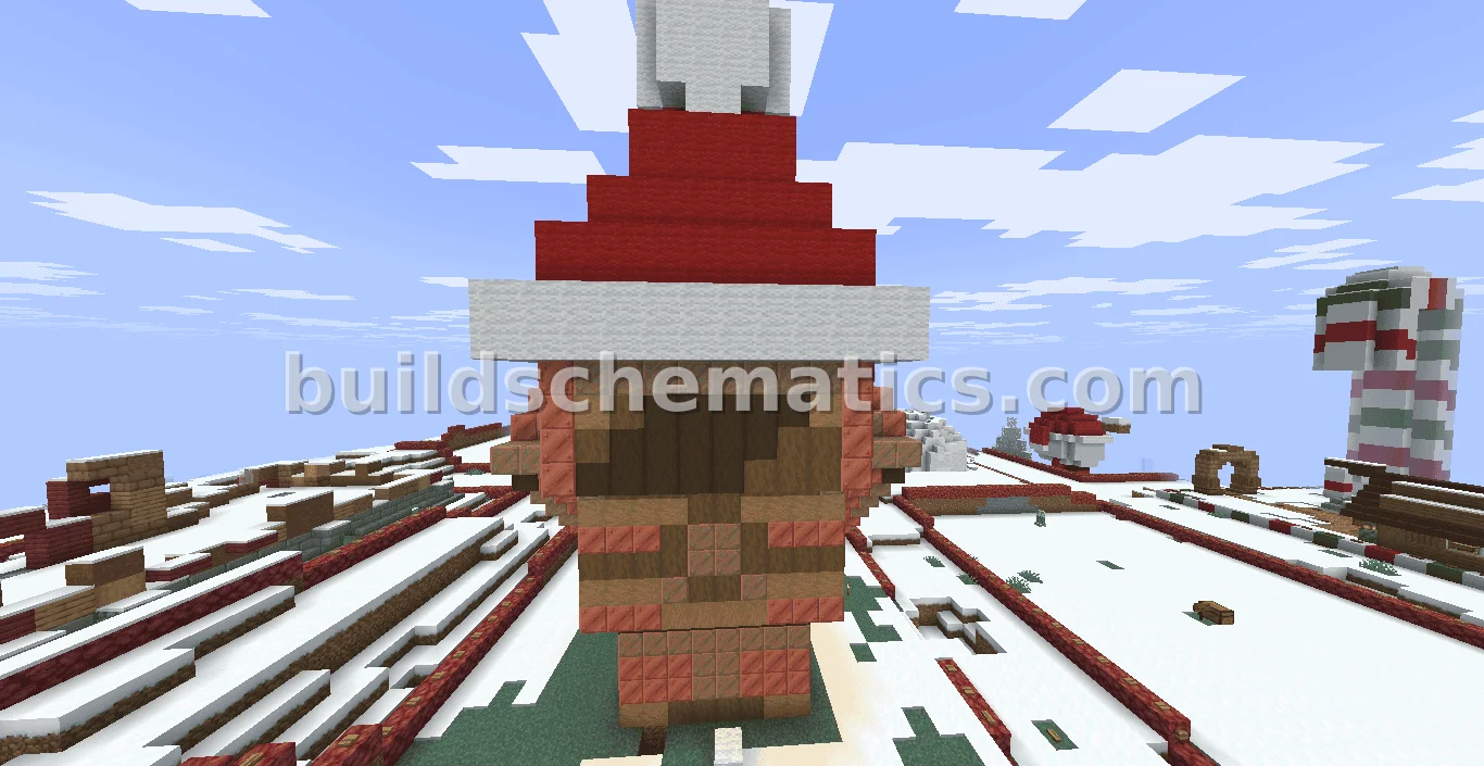 Christmas Copper Golem Statue — view 3