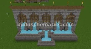 Fountain Wall Section — view 2