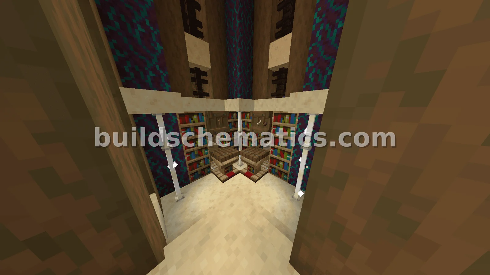 Villager Librarian Trading Hall — view 5