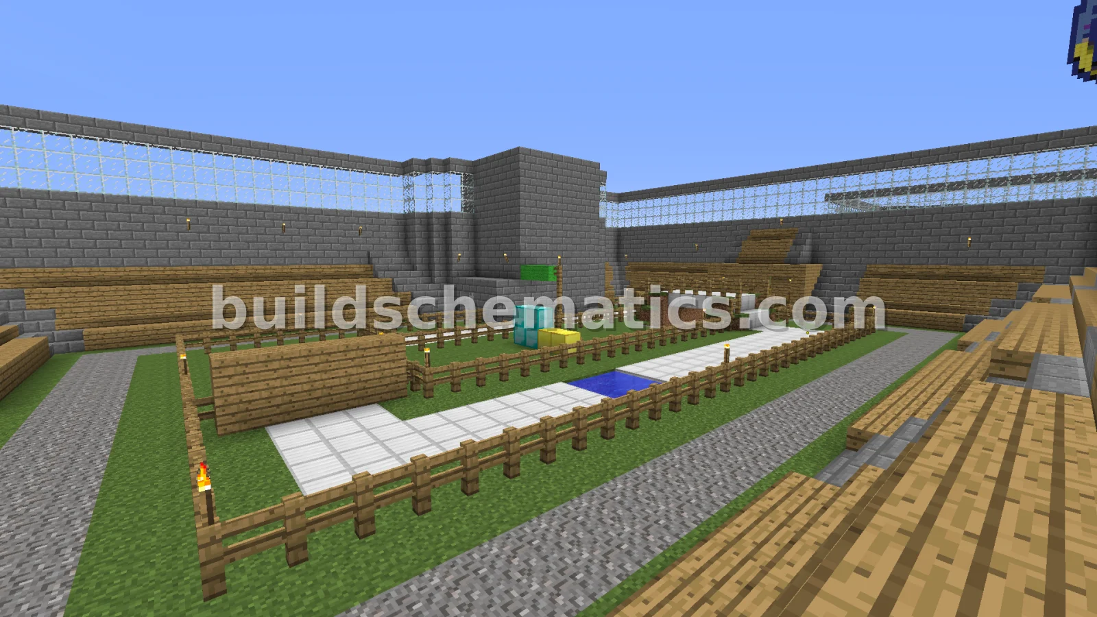 Small Horse Racing Arena with Custom Villager Trades
