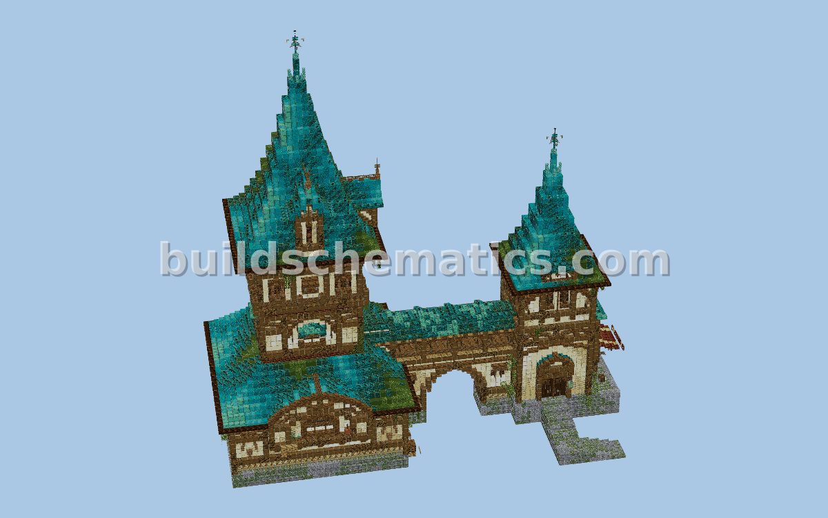 Warped Estate Minecraft Structure
