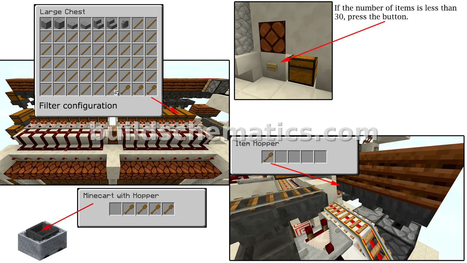 Minecraft Item Sorter System — view 2