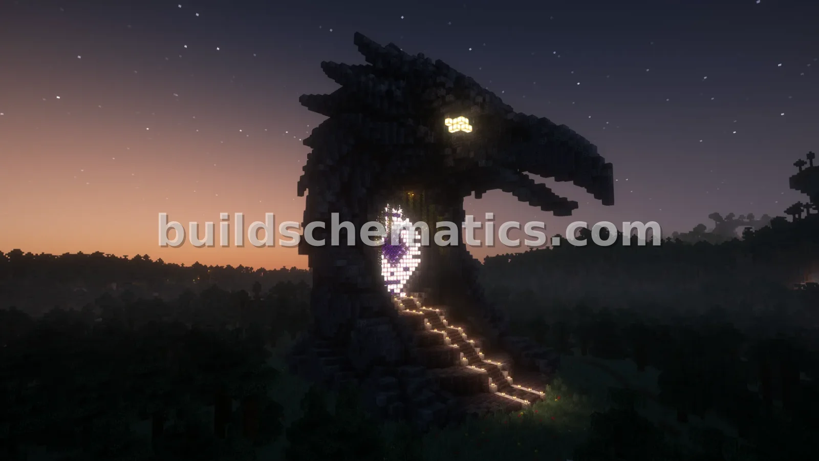 Raven Head Nether Portal Statue Build — view 5