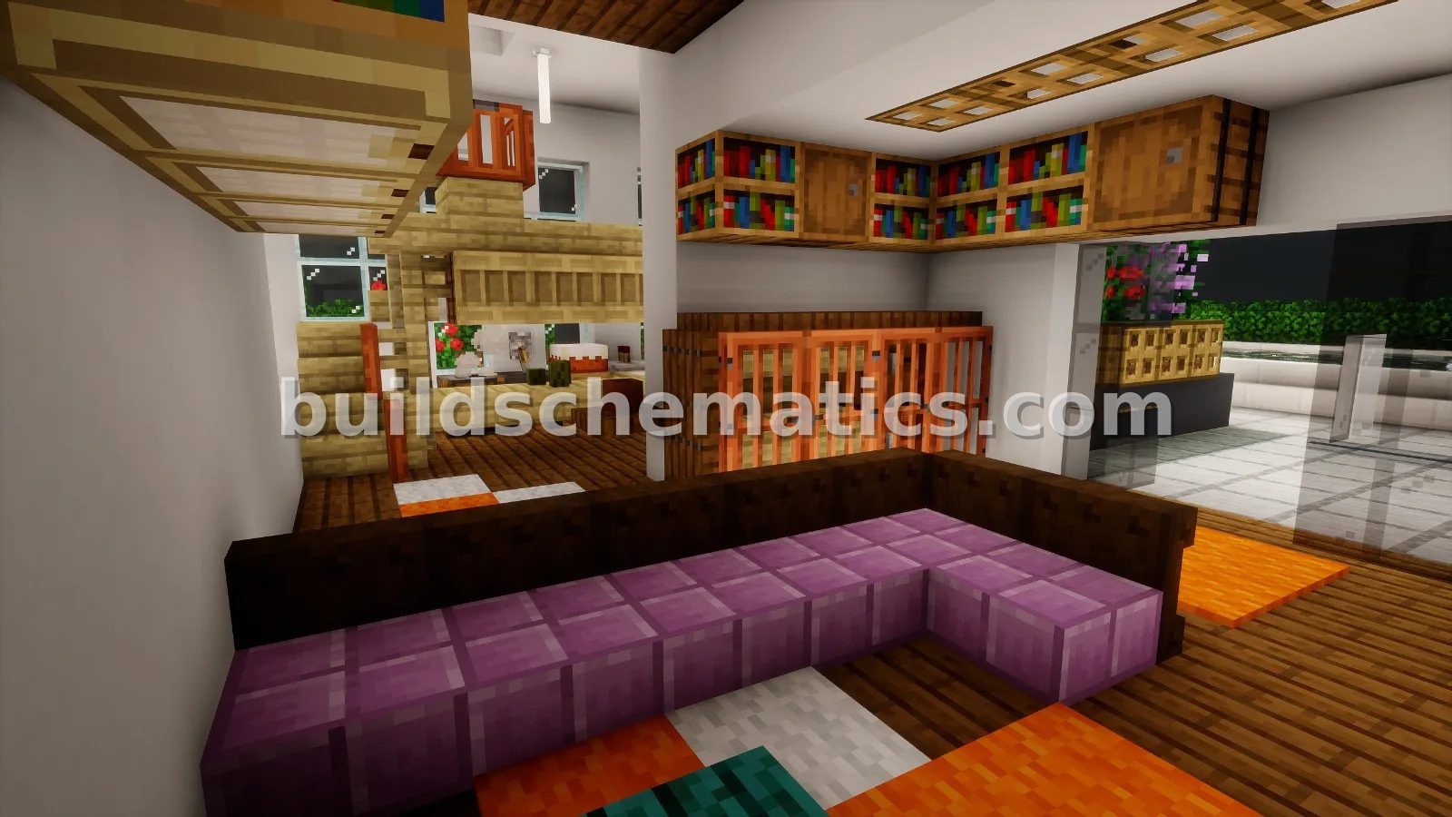 Modern House Schematic for Minecraft