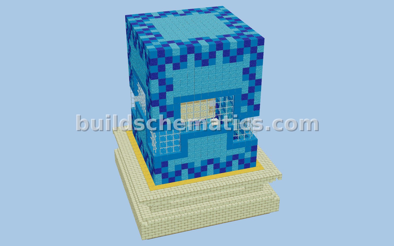 Light Blue Shulker Statue